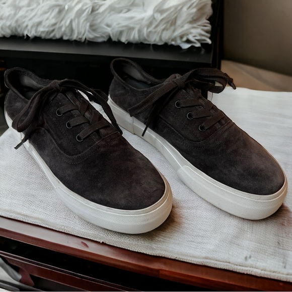 Vince Women's Copley Platform Charcoal Sneakers Size 8.5 - Picture 2 of 11